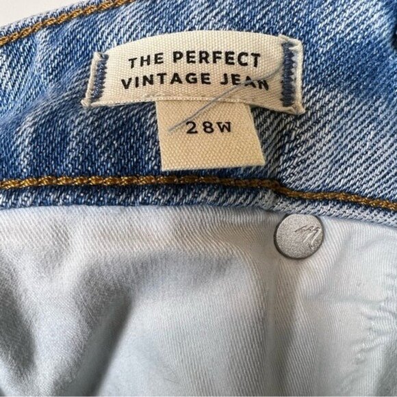 Madewell The Plus Perfect Vintage Jean, Size 28W Light Wash NWT - Picture 9 of 12